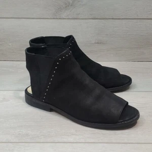 Sole Society Womens Birty Ankle Leather Open Toe Boots shoes sz 7M - Picture 1 of 11