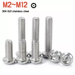 Stainless Pin Tamper Torx Button Head Security Bolt Pan Head Anti Vandal Screws - Picture 1 of 6