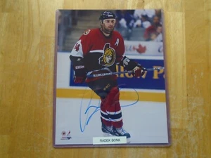 Radek Bonk Autographed 8'' x 10'' Photo's Ottawa Senators - Picture 1 of 3