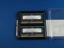 4GB total: qty 2 x 2GB PC3-8500S-7-10-F2 2Rx8 1066MHz 204pin SODIMM Hynix