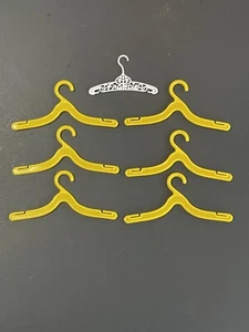 Vintage Barbie Doll Plastic Clothes Hangers Lot of 6 & 1 Francie Filigree - Picture 1 of 2