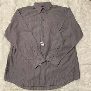 Dockers Mens Size Large 16-16.5 34/35 Multi-Color Long Sleeve Button Down Shirt - Picture 1 of 4