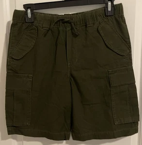 NWT Polo Ralph Lauren Boys L Size 14 Army Green Cargo Shorts Elastic Waist - Picture 1 of 7