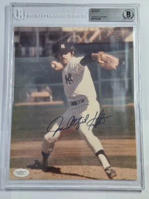Jim Catfish Hunter HOF Signed/Auto 8x10 Photo YANKEES JSA CERT & BECKETT #7088 - Image 1 of 3