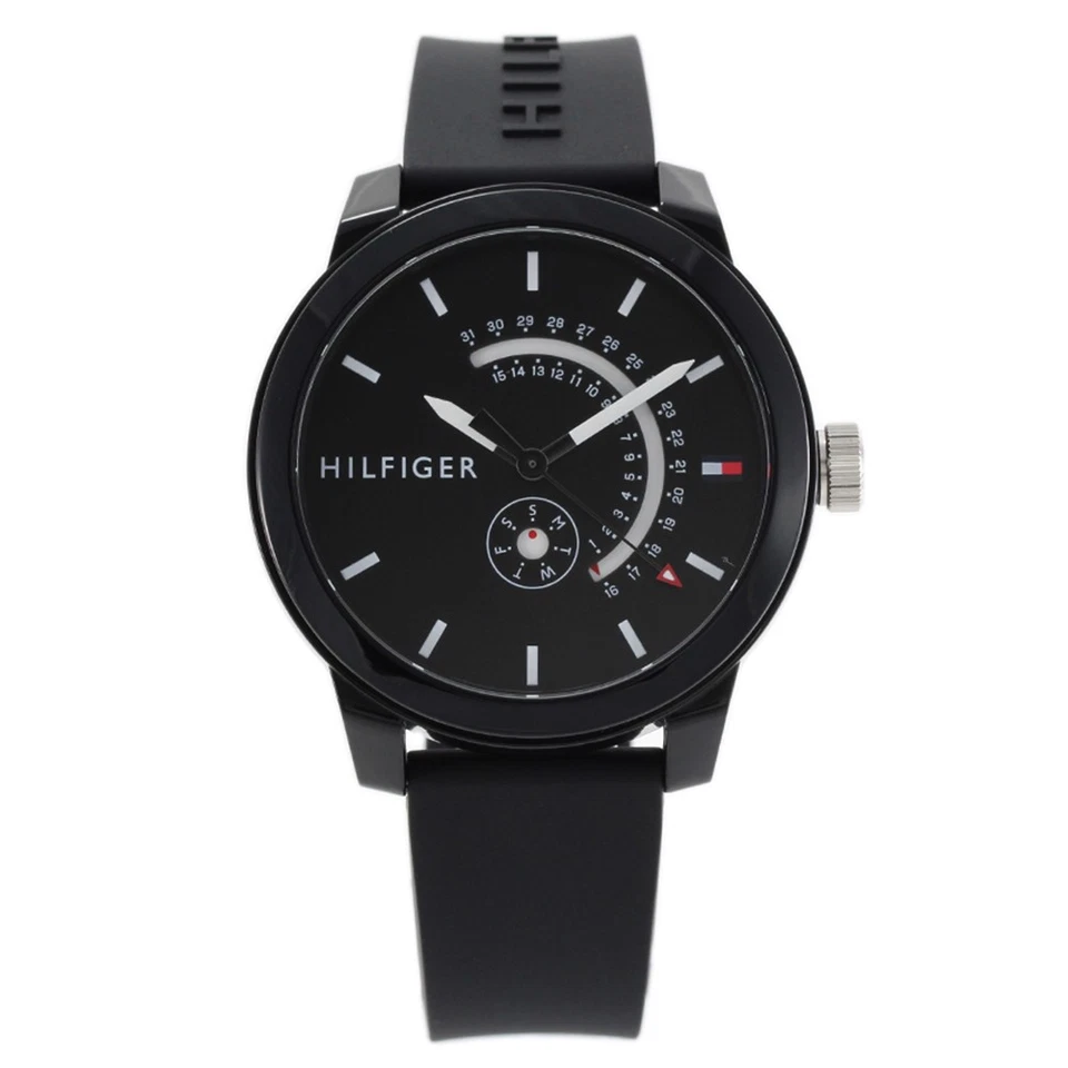 Tommy Hilfiger Denim Analog Casual Mens Black Band 1791483