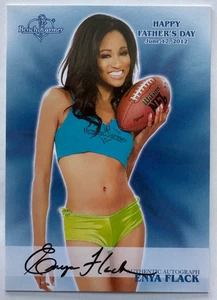2012 BENCHWARMER ENYA FLACK HAPPY FATHER'S DAY AUTOGRAPH CARD - Picture 1 of 2