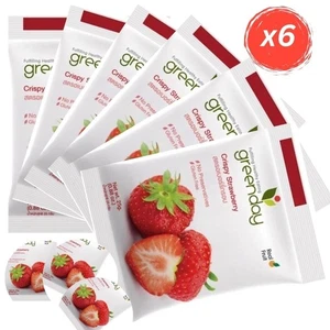 Greenday Crispy Strawberry 6×25g – natürlicher süß-saurer Fruchtsnack - Bild 1 von 8