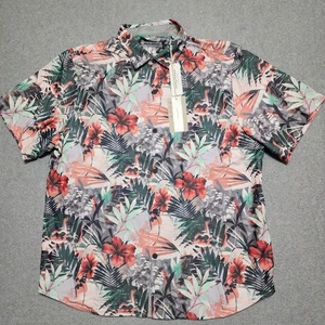 Tommy Bahama Para Hombres Mojito Bay Electric Blooms Camisa Tropical Verano Gris Nueva $128 - Imagen 1 de 12