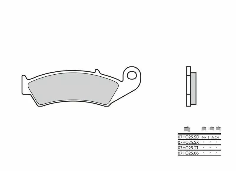 Plaquettes de frein BREMBO Off-Road métal fritté - 07HO25SD - Photo 1/1
