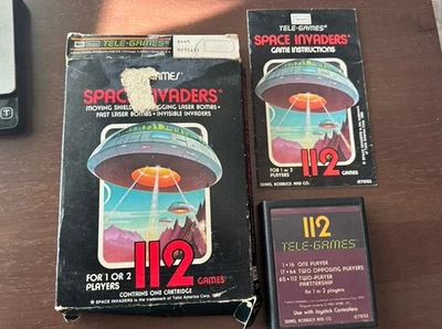 Atari 2600 太空入侵者完整带盒游戏和手册未经测试* — 第 1/4 张图片
