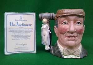 ROYAL DOULTON - THE AUCTIONEER LARGE CHARACTER JUG - SPECIAL EDITION + COA D6838 - Picture 1 of 14