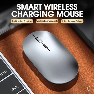 Rechargeable Silent Wireless Bluetooth Mouse for Laptop, PC, MacBook, Tablet - Image 1 of 4