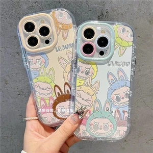 Labubu Phone Case For iPhone 12 13 14 15 16 Pro Max Lovely Mobile Cover Skin - Photo 1 sur 12
