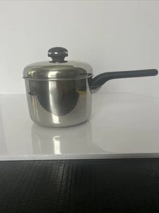 Cuisine-Ware Copper Stainless Steel Sandwich Base Pan w/ Lid. Lid Handle Broken! - Picture 1 of 11