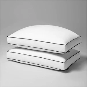 Feder Daunen Kissen Queen Size 2er Set, Hotelqualität Bettkissen zum Schlafen - Bild 1 von 6