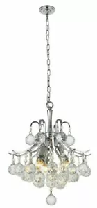 Crystal Chandelier Mini Chrome Pendant Bedroom Bathroom Ceiling Light Fixtures - Picture 1 of 7