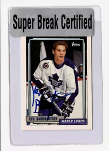 Ken Baumgartner 1992-93 Topps #217 SIGNED AUTO Super Break Certified Hockey - Bild 1 von 2
