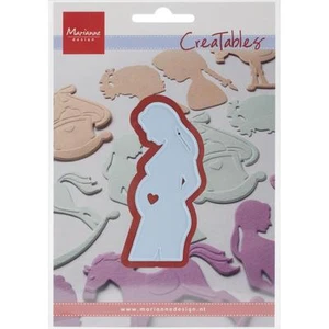 Marianne Design Creatables Dies LR0348 Pregnant, 1 1/4" x 3" ~ Retired! - Picture 1 of 3