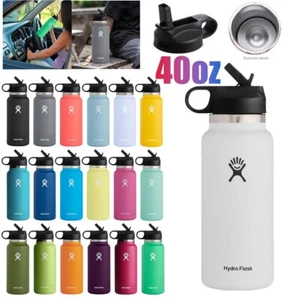 40oz Edelstahl Trinkflasche 1180ML Isolierflasche Wasserflasche Sport Becher - Bild 1 von 69