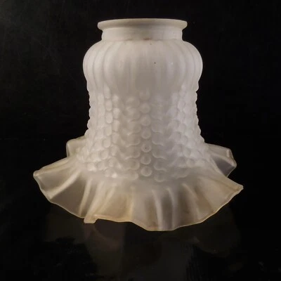 Tulip Glass Lighting Pendant Chandelier Art Nouveau 20th France N3663 - Image 1 of 4