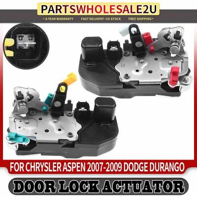 2x Actuador de bloqueo de puerta lateral trasero para Chrysler Aspen 07-09 Dodge Durango 04-09 Foto 1 de 4