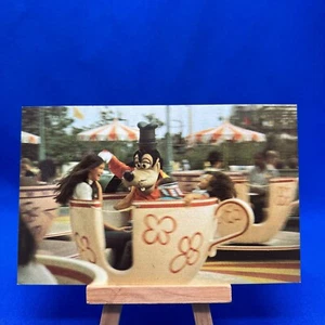 Walt Disney World Vintage Postcard Goofy Goes For A Spin ~ Unposted - Picture 1 of 6