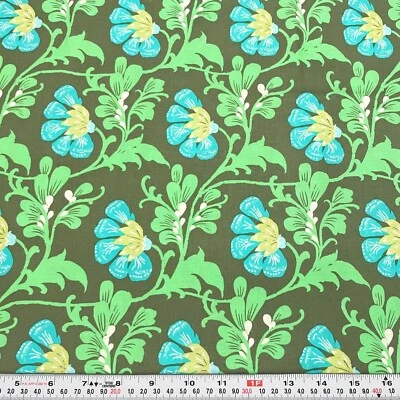 Amy Butler雏菊链适用于Rowan面料灰褐色半码棉 — 第 1/2 张图片