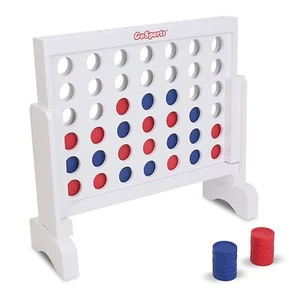 GoSports Premium Solid Wood 4 in a Row Game with Carrying Case (1' width) - Picture 1 of 7
