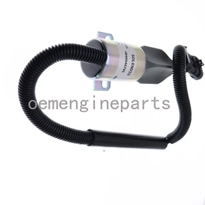 12V Fuel Stop Solenoid Valve Fits For Kubota Excavator B1550 F2000 SA-4805-12 - Picture 1 of 5