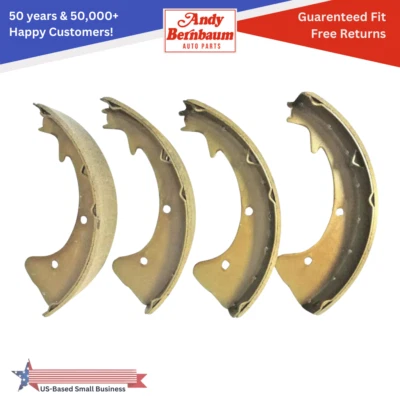 For 1957-1958 DeSoto Fireflite Front/Rear Hydraulic Drum Brake Shoes Set Of Four - Image 1 of 4