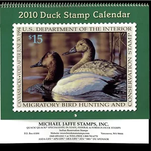 CALENDARIO DE SELLOS DE PATO 2010 - ¡EXCELENTES FOTOS Y COLECCIONABLES, O USADOS EN 2021! - Imagen 1 de 1
