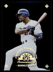 1998 Leaf Fractal Foundations Rondell White 0823/3999 Montreal Expos #36