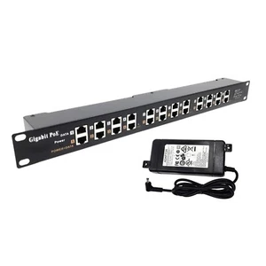 PoE Texas - PoE Injector - 12 Port Gigabit Passive Midspan Injector with 48V ... - Picture 1 of 6