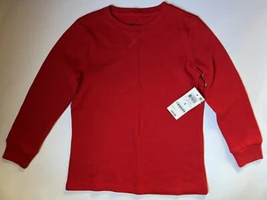 Epic Threads boys size 5 Red long sleeve waffle knit thermal - Picture 1 of 1