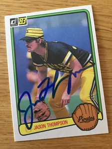 Pittsburgh Pirates Jason Thompson signed 1983 Donruss card - Picture 1 of 4
