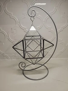 Diamantform hängendes Terrium 10"x8" neu mit kostenlosem Pflanzenschaum - Bild 1 von 2