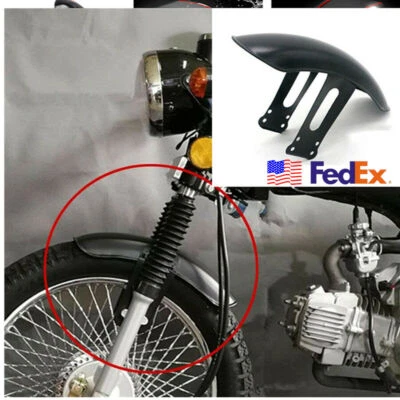Motorcycle Retro Front Fender Metal Feet before Mud Fenders USA for Honda CG125 Foto 1 de 4