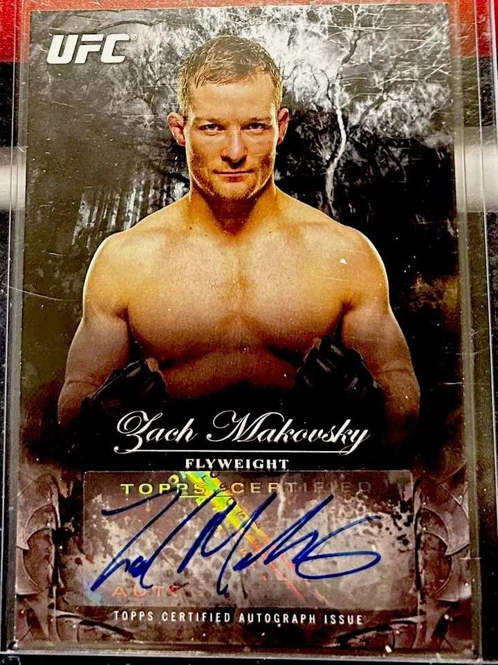 Zach Makovsky 2014 Topps UFC Bloodlines Fighter Worn Relic Auto /225 SP Bellator - Image 1 of 1