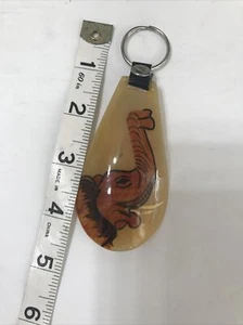 African Handmade Cow Horn Elephant Key Holder Beige Black brown 4.50"long - Picture 1 of 6