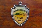 Vintage Silver Warren Dunes State Park Lake Michigan Travel Shield Charm 32-10