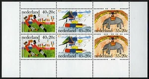 Países Bajos 1976, Surtax juvenil MS, dibujos infantiles en estado bastante bueno MNH, Mi Bl 15 2,2 € - Imagen 1 de 1