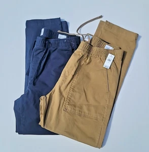 Gap Men's Easy Pants Pull On Ankle set of 2 Drawstring, Elastic Waist. Sz Small - Picture 1 of 13