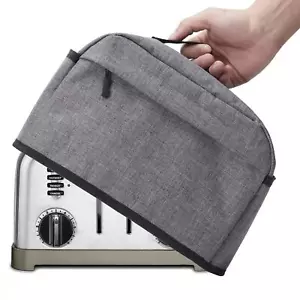 4 Slice Toaster Cover Appliance Dust Protector Cover with Pockets and Top Handle - Picture 1 of 7