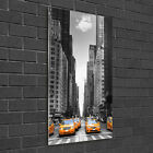 Wand-Bild Kunstdruck aus Acryl-Glas Hochformat 50x100 Taxis New York