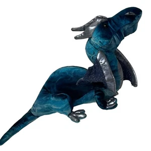 2012 Douglas das Kuscheltier Jade der blaue silberne Plüschdrache Stofftier 18 Zoll - Bild 1 von 7