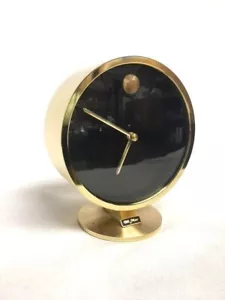 Mid Century Modern Howard Miller Nathan Horwitt Desk Clock “Museum Watch” Works - Picture 1 of 8