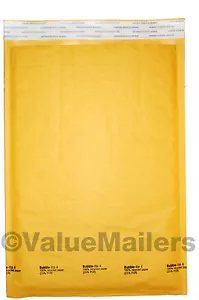 300 #4 9,5x14,5 Kraft Blase gepolsterter Umschlag Mailer - Bild 1 von 1