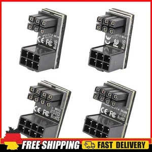ATX 6 Pin 8 Pin Female to Male 180 Degree Angled Graphics Card Power Adapter - Bild 1 von 7