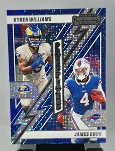 2024 Panini Contenders Power Players Sparkle Kyren Williams James Cook #19 - Imagen 1 de 2