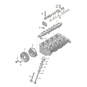 Arbre à Cames Demi Coussinet pour Transporter T5 Touran 1.9 TDI 105ch - Imagen 1 de 10